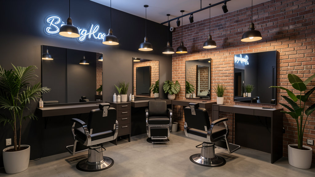 The Barber Lounge interior